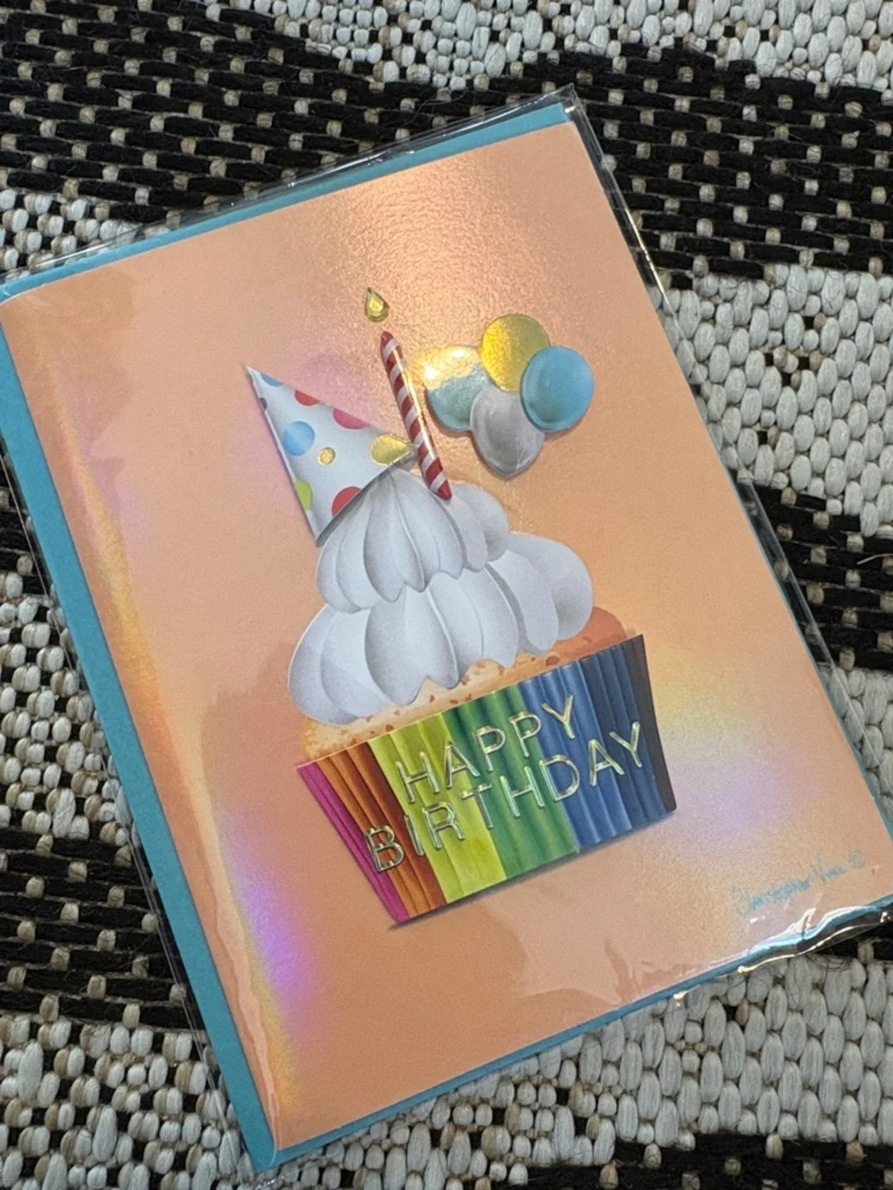 🆕Papyrus Rainbow Cupcake Birthday Greeting Card